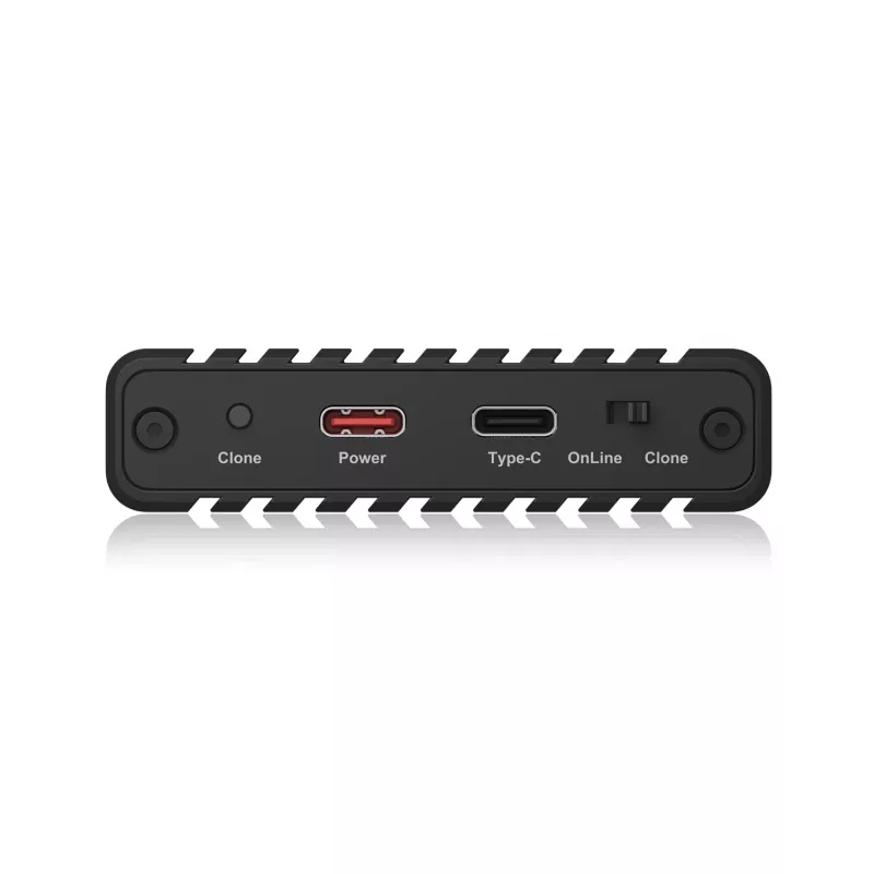 ICY BOX IB-2817MCL-C31 SSD-korpus Must M.2 USB-toitega