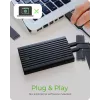 ICY BOX IB-2817MCL-C31 SSD-korpus Must M.2 USB-toitega