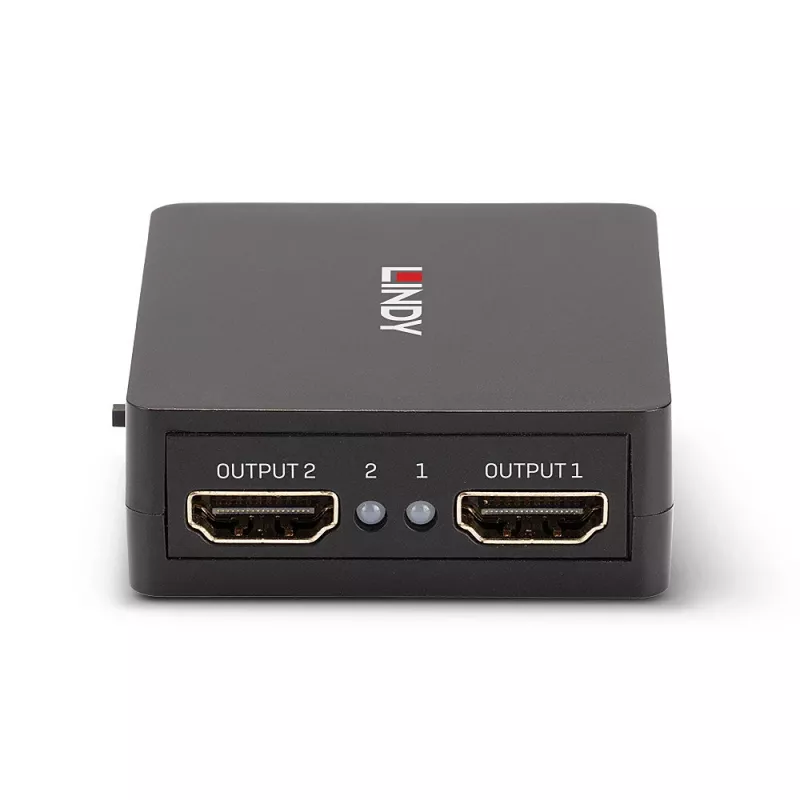 Lindy 2 pordiga HDMI 18G jaotur, kompaktne