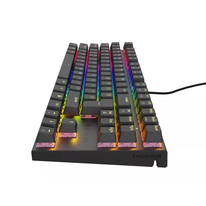 GENESIS Thor 303 TKL klaviatuur mängimiseks USB QWERTY hispaania must