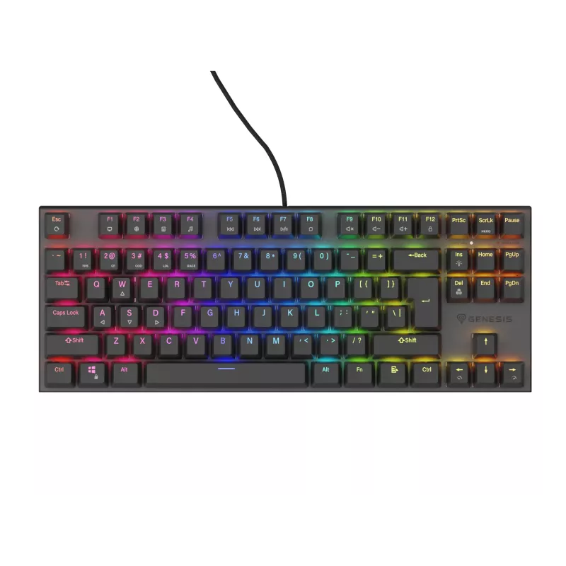 GENESIS Thor 303 TKL klaviatuur mängimiseks USB QWERTY hispaania must