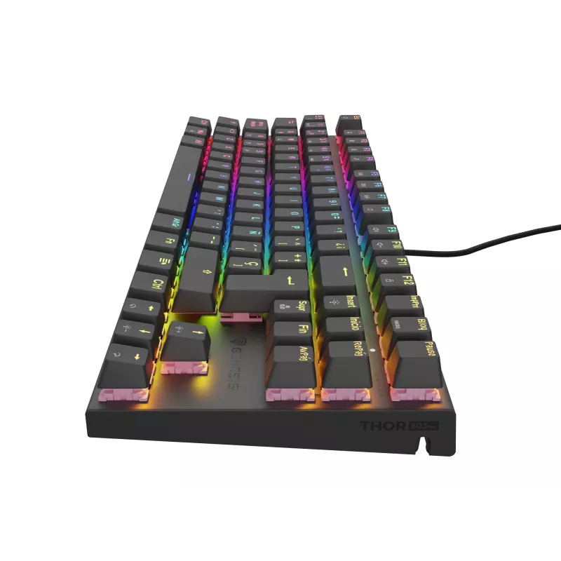 GENESIS Thor 303 TKL klaviatuur mängimiseks USB QWERTY hispaania must