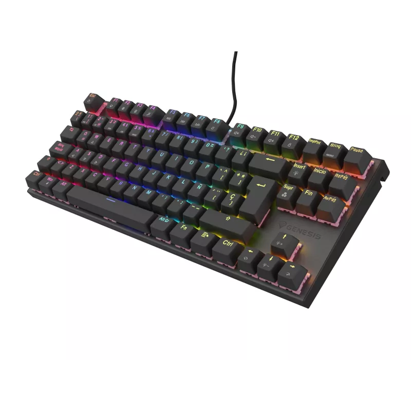 GENESIS Thor 303 TKL klaviatuur mängimiseks USB QWERTY hispaania must