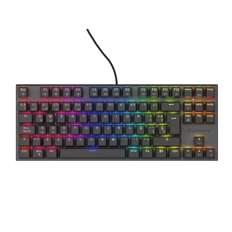GENESIS Thor 303 TKL klaviatuur mängimiseks USB QWERTY hispaania must