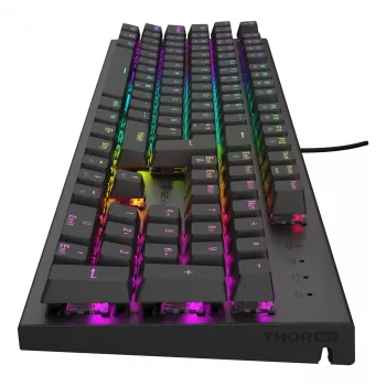 GENESIS Thor 303 klaviatuur mängimiseks USB QWERTZ Saksa must mehaaniline RGB