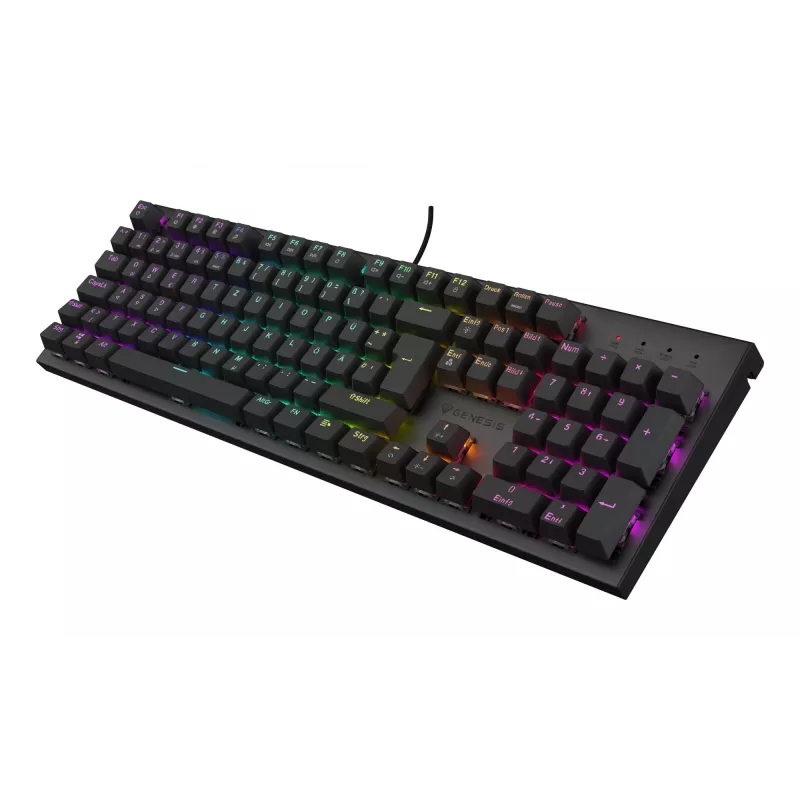 GENESIS Thor 303 klaviatuur mängimiseks USB QWERTZ Saksa must mehaaniline RGB