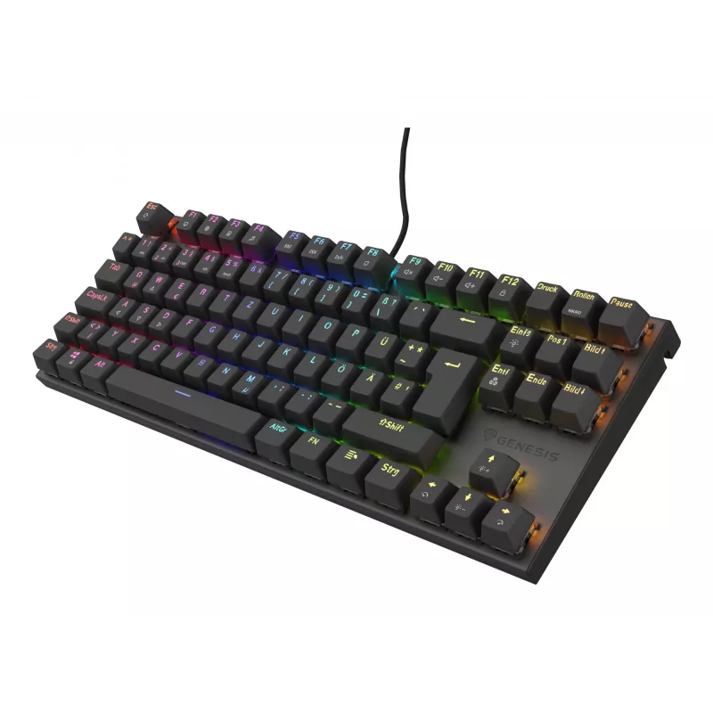 GENESIS Thor 303 TKL klaviatuur mänguritele USB QWERTZ Saksa Must