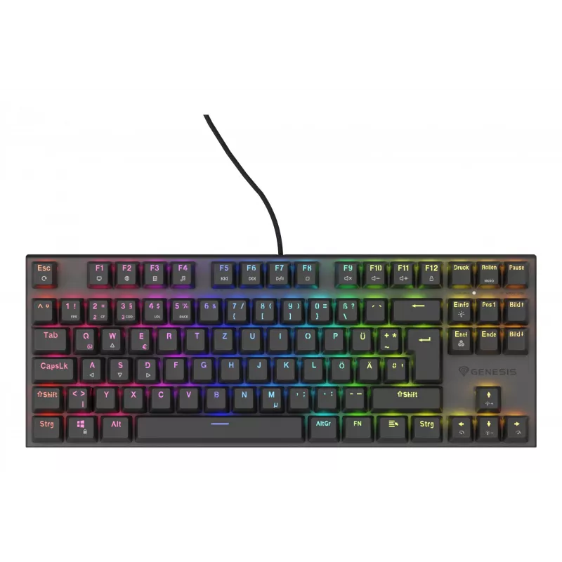 GENESIS Thor 303 TKL klaviatuur mänguritele USB QWERTZ Saksa Must