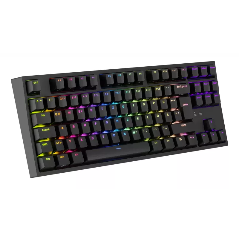 GENESIS Thor 404 TKL klaviatuur Gaming USB QWERTZ Saksa Must