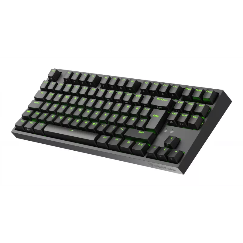 GENESIS Thor 404 TKL klaviatuur Gaming USB QWERTZ Saksa Must