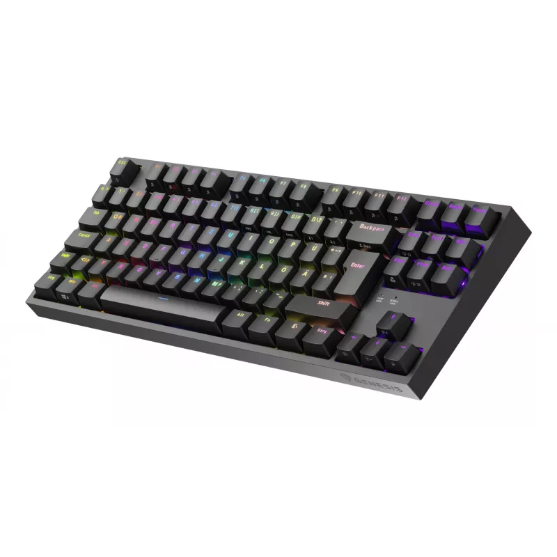 GENESIS Thor 404 TKL klaviatuur Gaming USB QWERTZ Saksa Must