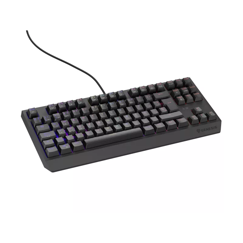 GENESIS Thor 230 TKL klaviatuur Mängimine USB QWERTY Hispaania Must
