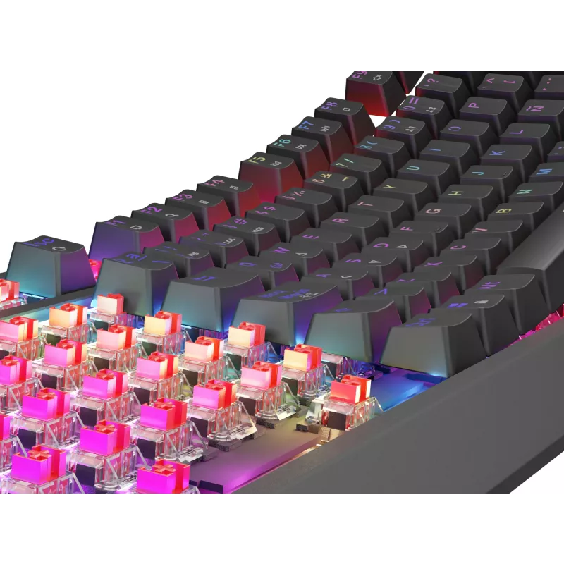 GENESIS Thor 230 TKL klaviatuur Mängimine USB QWERTY Hispaania Must