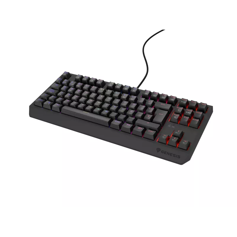 GENESIS Thor 230 TKL klaviatuur Mängimine USB QWERTY Hispaania Must