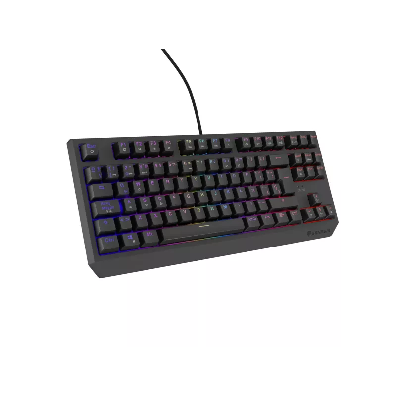GENESIS Thor 230 TKL klaviatuur Mängimine USB QWERTY Hispaania Must