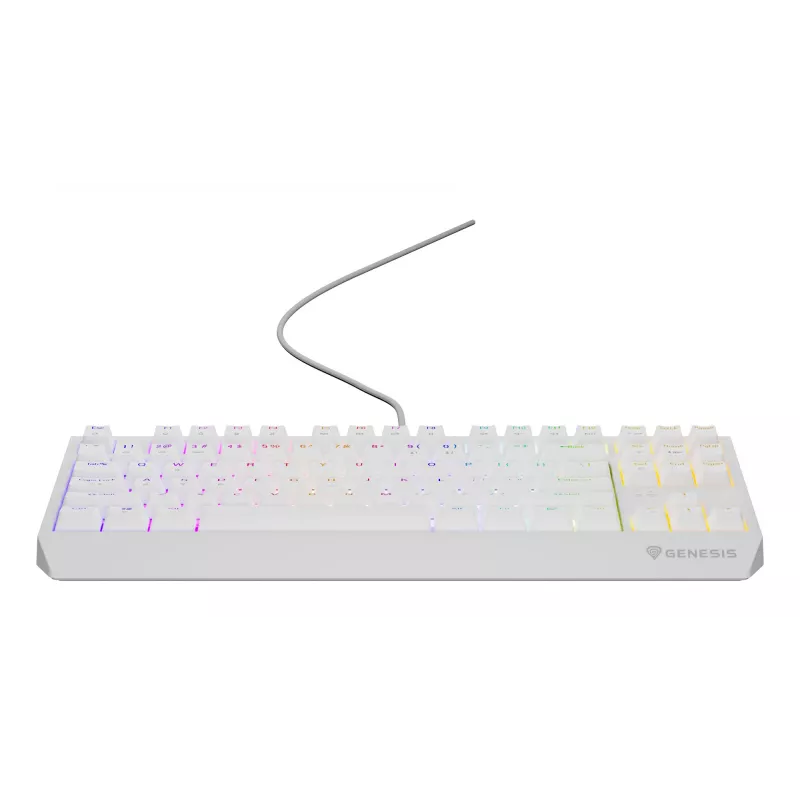 GENESIS Thor 230 TKL klaviatuur Mängimine USB QWERTY USA inglise Valge