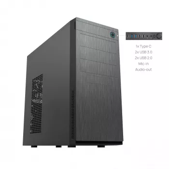 Chieftec HC-10B-OP arvutikorpus Mini Tower Must