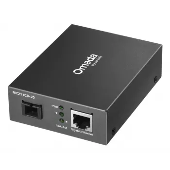 TP-Link Omada MC211CS-20 võrgumeediumi muundur 1000 Mbit/s 1310 nm Ühemoodiline Must