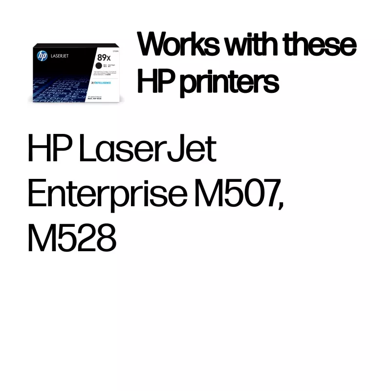 HP 89X suure mahutavusega must originaal LaserJet toonerikassett, 10000 lehekülge, must, 1 tk