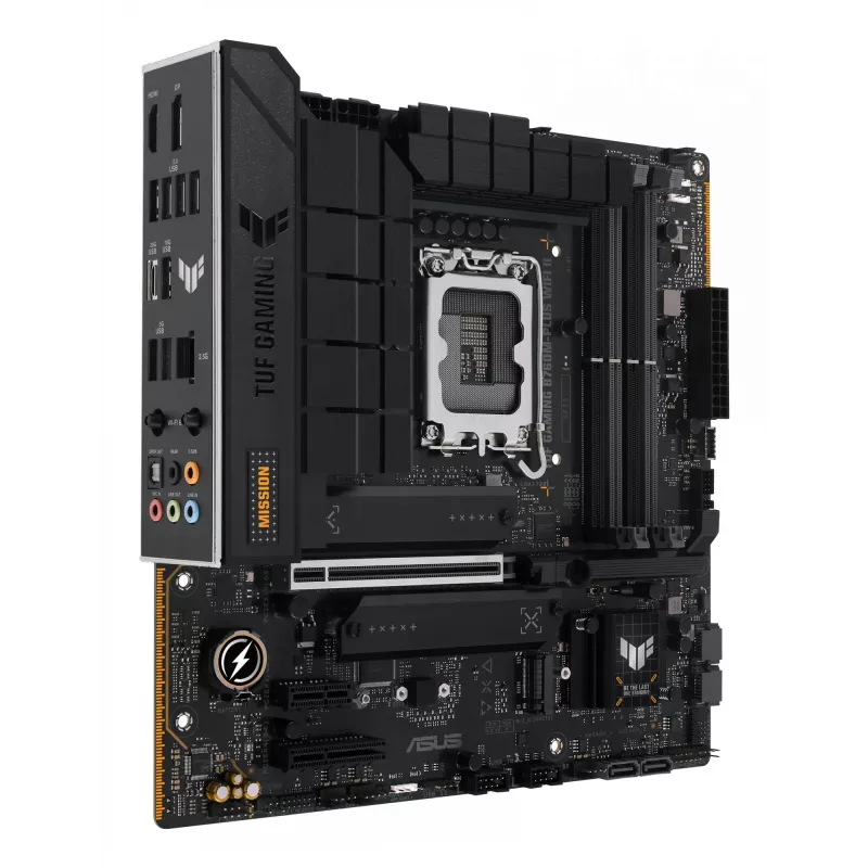 Emaplaat ASUS TUF GAMING B760M-PLUS WIFI II — Intel B760, LGA 1700, micro ATX, DDR5, 4 DIMM, Wi‑Fi 6E, 2.5 Gb LAN