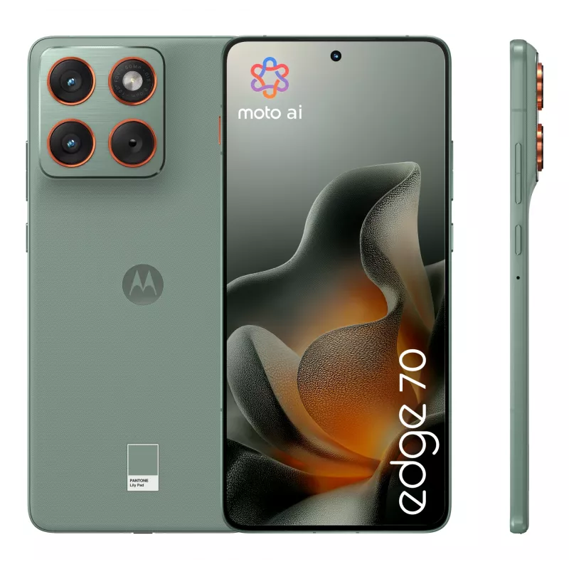 Motorola edge 70 17 cm (6,7 tolli) Dual SIM Android 16.0 5G USB Type-C 12 GB 512 GB 4800 mAh Roheline
