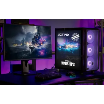Töölaudarvuti ActiveJet MIDI Tower AMD Ryzen 7 9700X, 32GB DDR5 6000MHz, 1TB SSD, Radeon RX 9060 XT 16GB, Windows 11 Pro, 850W, must