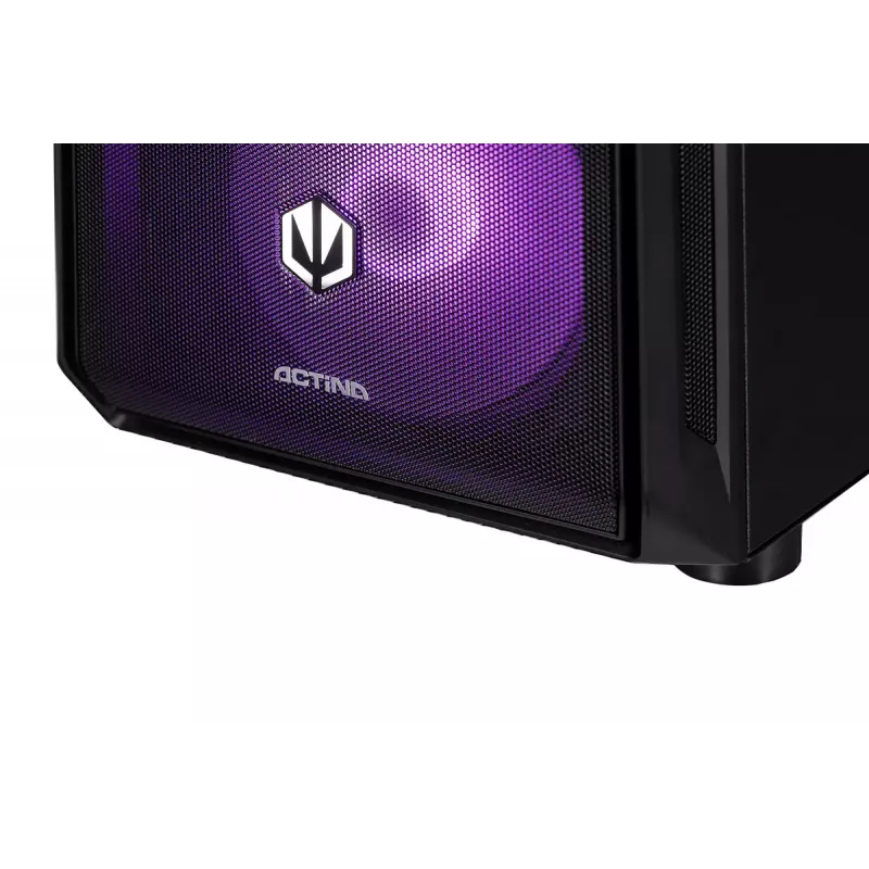 Töölaudarvuti ActiveJet MIDI Tower AMD Ryzen 7 9700X, 32GB DDR5 6000MHz, 1TB SSD, Radeon RX 9060 XT 16GB, Windows 11 Pro, 850W, must