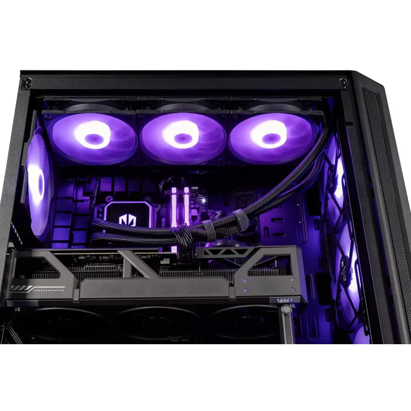 Töölaudarvuti ActiveJet MIDI Tower AMD Ryzen 7 9700X, 32GB DDR5 6000MHz, 1TB SSD, Radeon RX 9060 XT 16GB, Windows 11 Pro, 850W, must