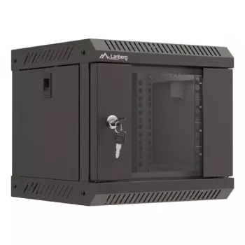 Seinale paigaldatav riiul Lanberg WF11-3304-10B 4U Must, kandevõime 30 kg
