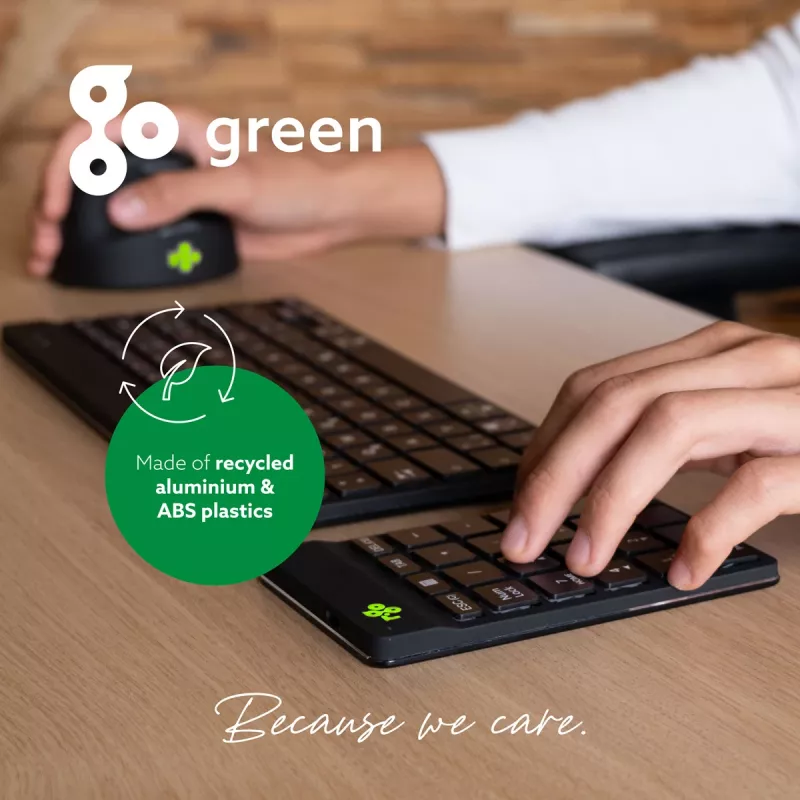 R-Go Tools Numeric keypad R-Go Numpad Break, ergonoomiline numbriklaviatuur koos puhkuse tarkvaraga, bluetooth, must