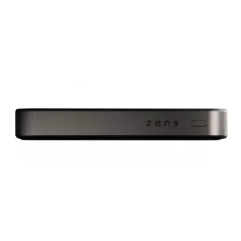 ZENS Powerbank õhuke Qi2 Al 10000mAh Must