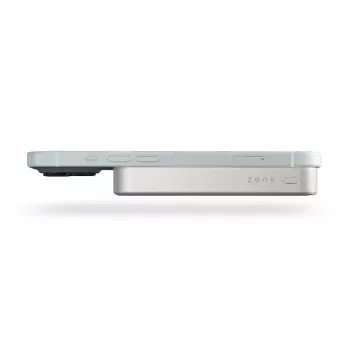 ZENS Powerbank õhuke Qi2 Al 10000mah Valge