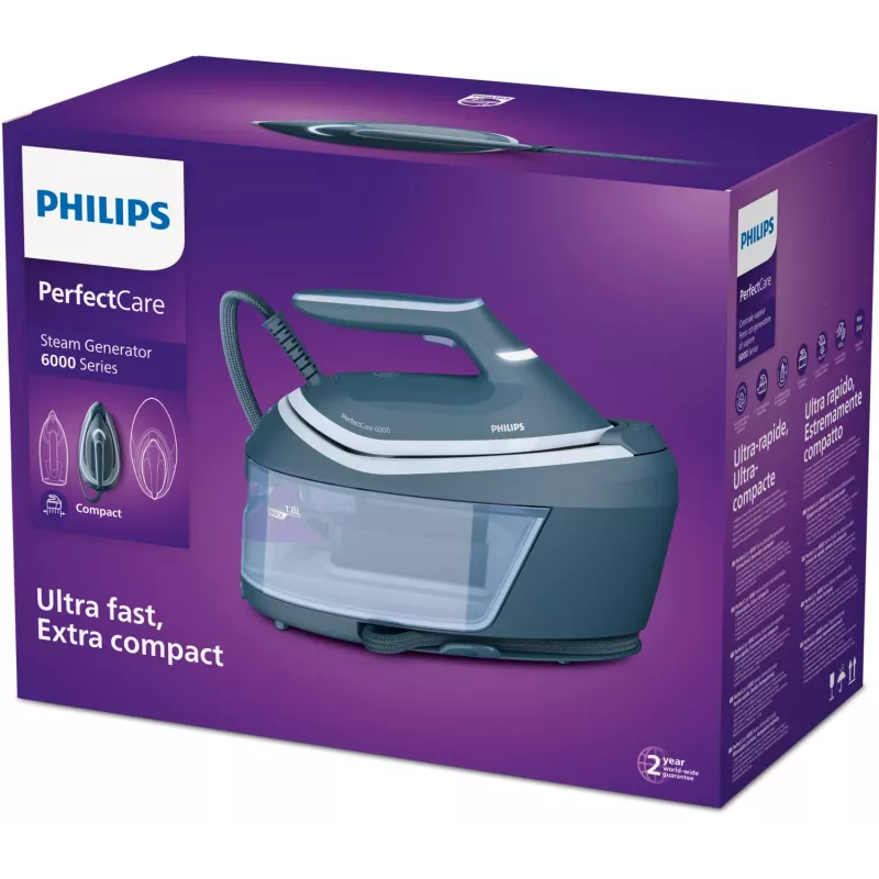 Philips 6000 series PSG6042/20 aurutriikimisjaam 2400 W 1,8 L SteamGlide Advanced sinine