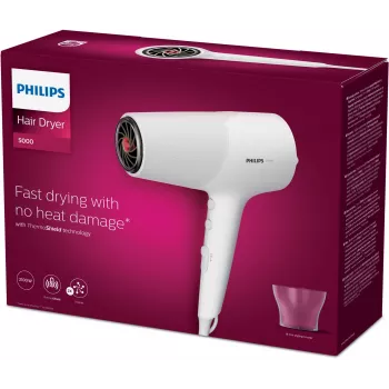 Philips 5000. seeria BHD500/00 föön 2100 W Valge