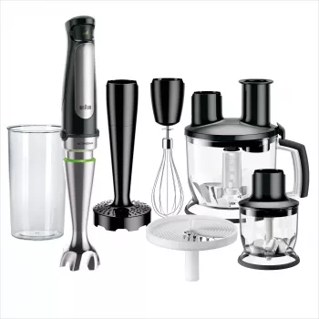Braun MQ 7087X 1,2 L saumikser 1000 W Must, Roostevaba teras