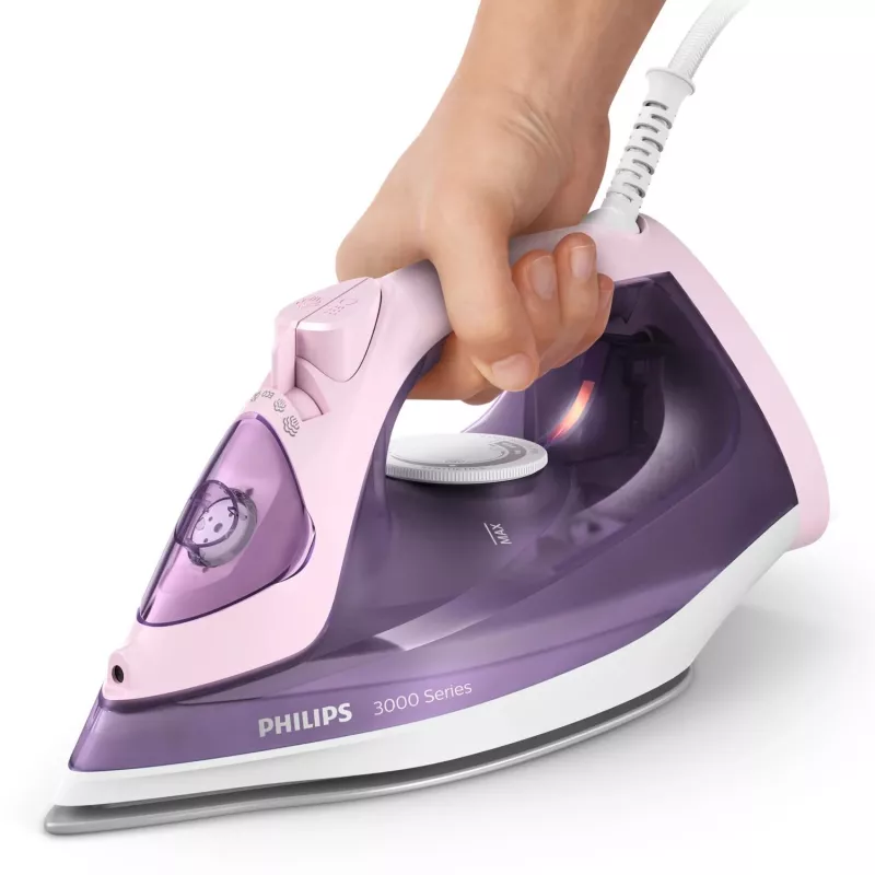 Philips 3000 seeria DST3020/30 triikraud Aurutriikraud Keraamiline tallatald 2200 W Roosa, Lilla