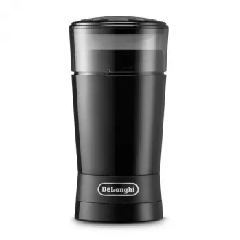 Tera-tüüpi kohviveski De’Longhi KG200 — roostevabast terasest terad, 90 g ubade mahuti, 170 W, must