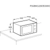 Lauapealne grillmikrolaineahi Electrolux EMZ421MMTI — 800 W, 20 L, titaan, 270 mm pöördalus