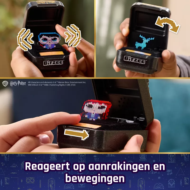 Wizarding World Harry Potter, Bitzee interaktiivne mänguasi 20 tegelasega, suurepärane lihavõttekingituseks, digilemmikloom reageerib puudutustele, kallutustele ja koputustele