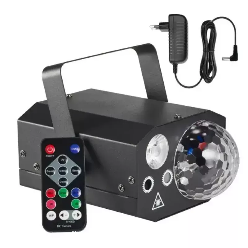 Suitsumasin Light4Me GIG SET 1 400W LED — suitsugeneraator 400W LED-valgustusega, IP20, komplektis suitsu- ja udugeneraator