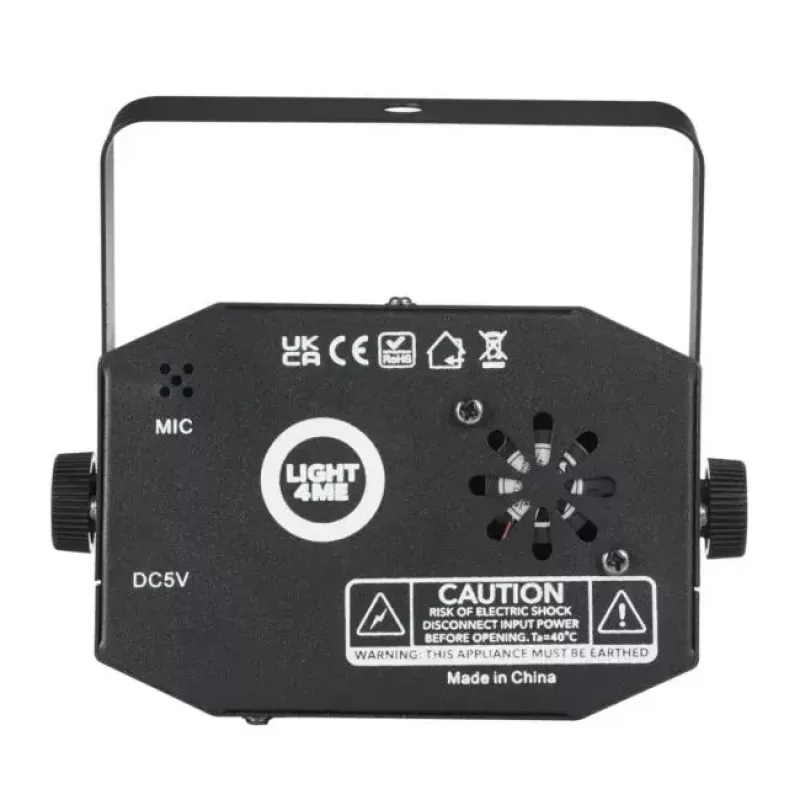Suitsumasin Light4Me GIG SET 1 400W LED — suitsugeneraator 400W LED-valgustusega, IP20, komplektis suitsu- ja udugeneraator