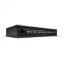 Lindy 7-pordine USB 2.0 metalljaotur, USB 2.0 Type-B, USB 2.0, 480 Mbit/s, must, metall, 1,8 m