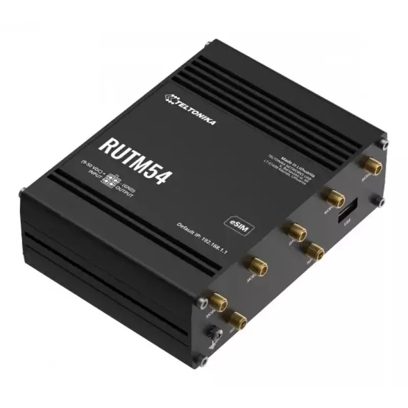 Traadita ruuter Teltonika RUTM54 Gigabit Ethernet kaheriba 5G must