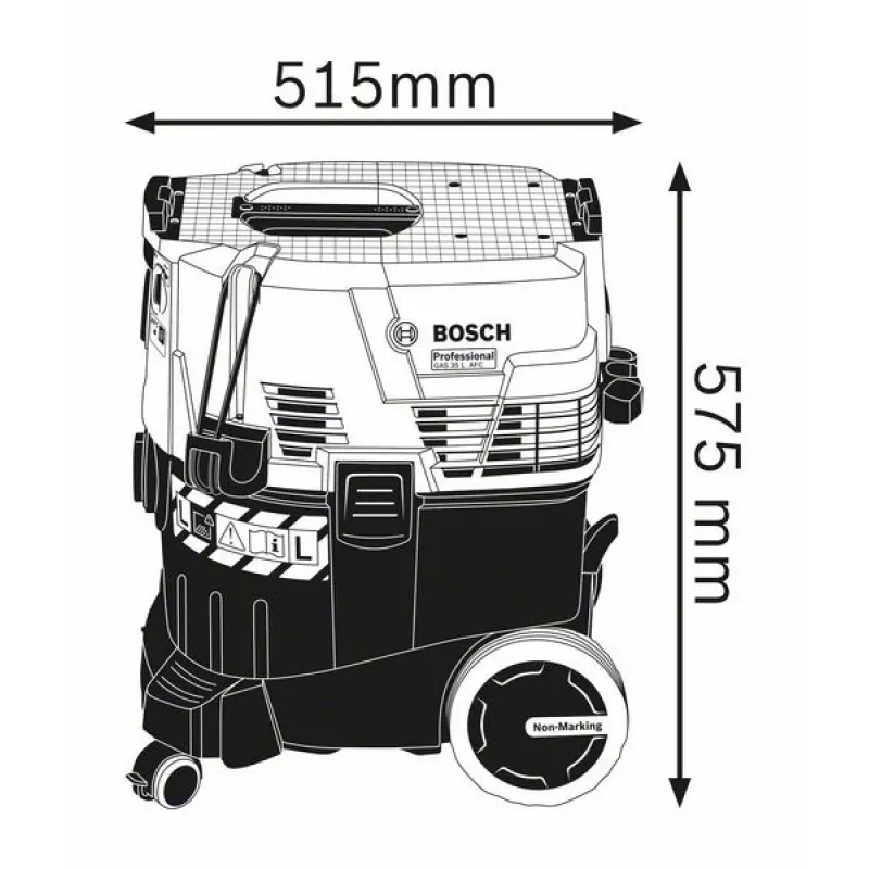 Bosch GAS 35 L AFC Professional Must, Blue 1200 W
