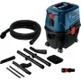 Silindertolmuimeja Bosch GAS 15 PS Professional — kuivpuhastus, 1100 W, 15 L tolmukott, 8 L vedelikumahuti, 270 mbar