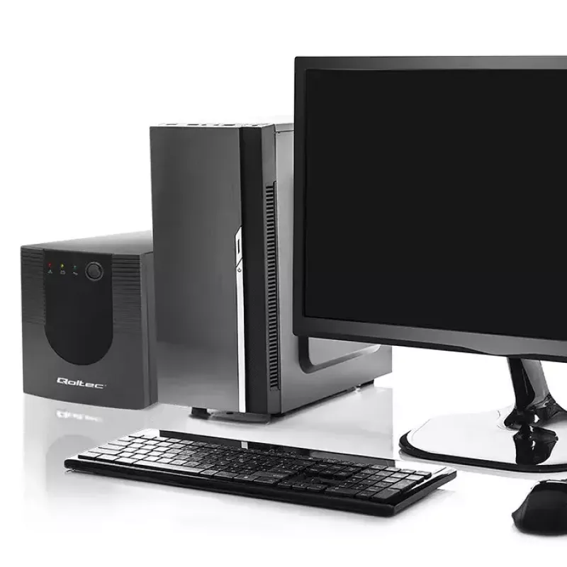 Qoltec UPS 53776 Line-Interactive 1.5 kVA 900 W 4 vahelduvvoolu pistikupesa