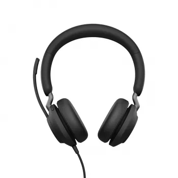 Jabra Evolve2 40 USB-A, MS Teams Stereo, juhtmega, kontor/kõnekeskus, 20–20000 Hz, 188 g, peakomplekt, must