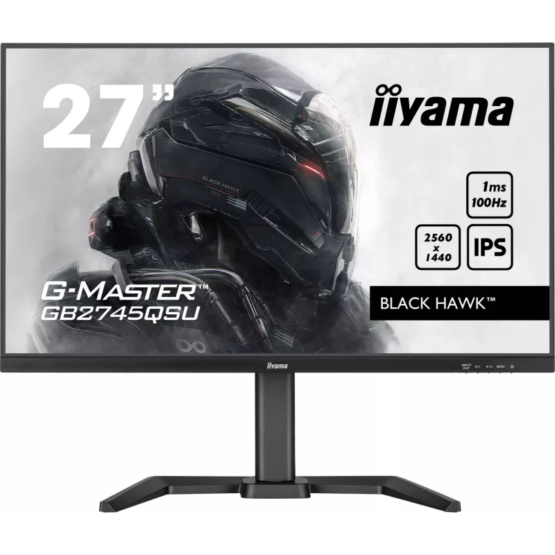 iiyama G-MASTER GB2745QSU-B2 arvutimonitor 68,6 cm (27 tolli) 2560 x 1440 pikslit Wide Quad HD LED must