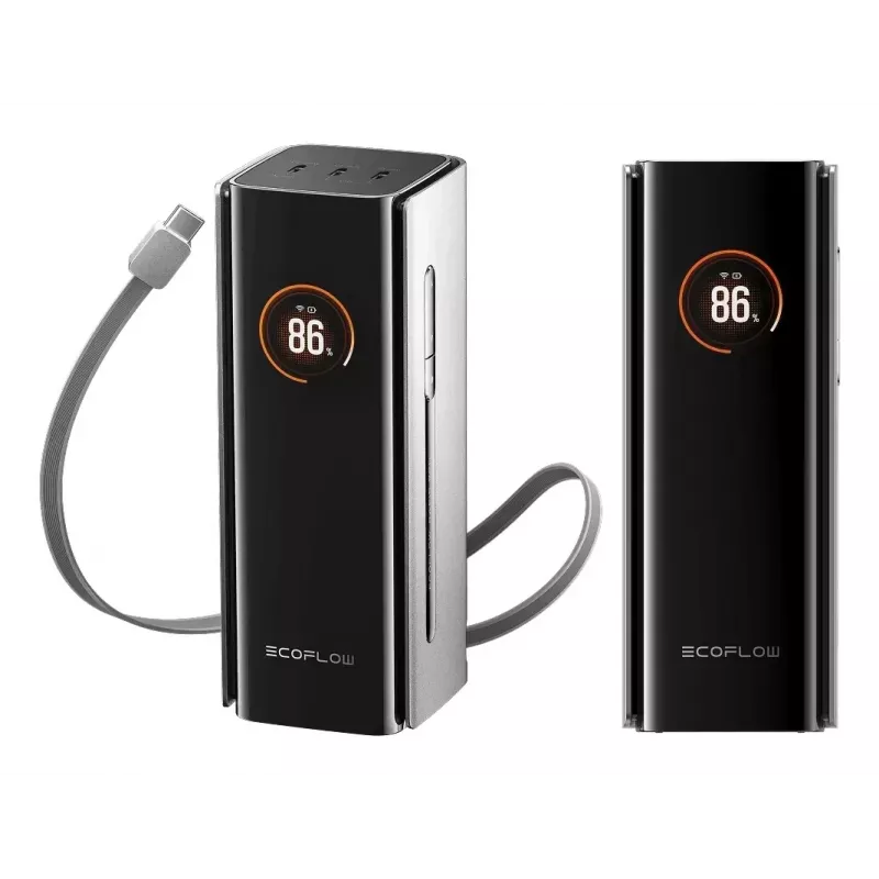 Akupank EcoFlow RAPID Pro 20000 mAh liitium 230 W, 3× USB-C, must