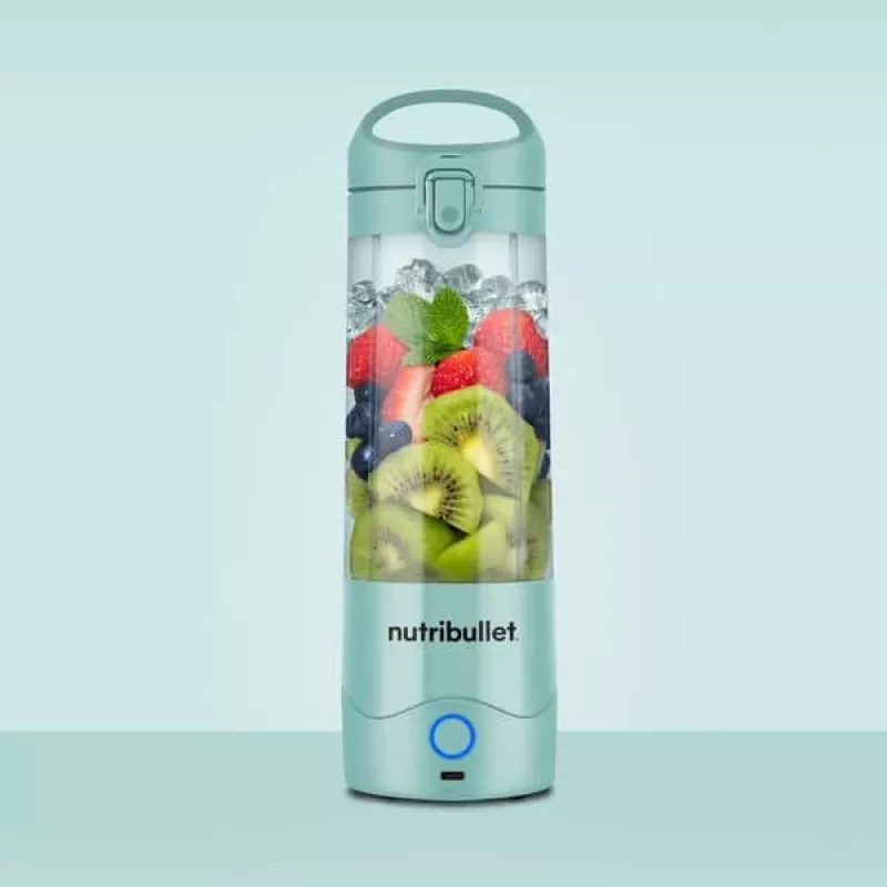 Sport blender NUTRIBULLET Portable 0,475 L sinine, akutoitega, Tritan kausiga, roostevabast terasest terad